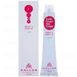 Kallos KJMN Professional Cream Hair Colour Keratin & Argan Oil Juuksev&auml;rv keratiini ja argaania&otilde;liga varjund 7.44 Medium Vivid Copper Blond 100 ml
