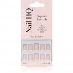 Nail HQ Square French Kunstk&uuml;&uuml;ned 24 tk
