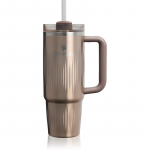 Stanley Quencher H2.O FlowState&trade; Fluted Tumbler k&otilde;rrega roostevabast terasest joogitops medium Pale Gold Shine 890 ml