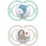MAM Perfect 6+ months lutt Mint/ Grey 2 tk