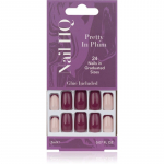 Nail HQ Square Kunstk&uuml;&uuml;ned Pretty In Plum 24 tk