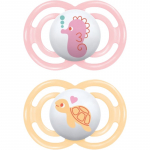 MAM Perfect 6m+ lutt Pink/ Orange 2 tk