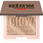 PUPA Milano Glow Obsession Professionaalne valgustneelav presspuuder varjund 100 - Light Gold 6 g