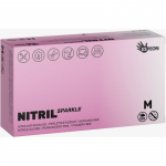 Espeon Nitril Sparkle Pearlescent Pink puudrita nitriilkindad suurus M 2x50 tk