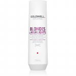 Goldwell Dualsenses Blondes & Highlights &Scaron;ampoon blondidele juustele kollaste toonide neutraliseerimiseks 250 ml