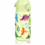 Ion8 Leak Proof roostevabast terasest veepudel lastele Dinosaurs 400 ml