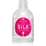 Kallos KJMN Professional Silk Siidine &scaron;ampoon kuivadele ja tundlikuks muutunud juustele 1000 ml