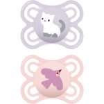 MAM Perfect 0+m, dbl box lutt Pink/ Purple 2 tk