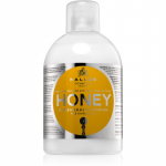 Kallos KJMN Professional Honey Niisutav ja elavdav &scaron;ampoon kuivadeleja kahjustatud juustele 1000 ml