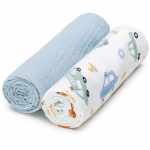 T-TOMI BIO Muslin Diapers riidest m&auml;hkmed Traffic 65x65 cm 2 tk