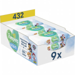 Pampers Harmonie Aqua Paw Patrol Niisked puhastusr&auml;tikud lastele 432 tk