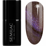 Semilac UV Hybrid Galaxy Flash Geelk&uuml;&uuml;nelakk UV / LED lambiga kasutamiseks varjund 827 AI Brown 7 ml