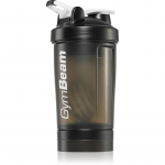 GymBeam Blend Bottle spordi&scaron;eiker + konteiner v&auml;rv Black White 450 ml