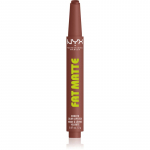 NYX Professional Makeup Fat Matte Huulepalsam matistava efektiga Toasty Taupe 2 g