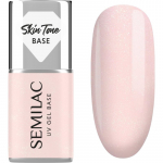 Semilac UV Gel Base Skin Tone Base Aluslakk geelk&uuml;&uuml;nte geelile varjund Glitter Rose 7 ml