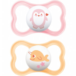 MAM Air 6+ months lutt Pink/ Orange 2 tk