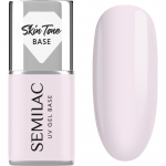 Semilac UV Gel Base Skin Tone Base Aluslakk geelk&uuml;&uuml;nte geelile varjund Natural Pink 7 ml