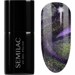 Semilac UV Hybrid Galaxy Flash Geelk&uuml;&uuml;nelakk UV / LED lambiga kasutamiseks varjund 825 Cyber Violet 7 ml