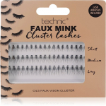 Technic Cosmetics Faux Mink Cluster Lashes Kunstripsmed liimiga 54 tk