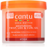 CANTU Shea Butter Moisturizing Twist, Loc & Curl Gel Soengukreem kuju ja vormi andmiseks 370 g