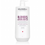 Goldwell Dualsenses Blondes & Highlights &Scaron;ampoon blondidele juustele kollaste toonide neutraliseerimiseks 1000 ml