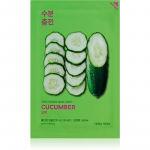 Holika Holika Pure Essence Cucumber Rahustav lehtmask tundlikule, punetama kippuvale nahale 23 ml