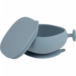 B.Box Silicone Bowl silikoonist kausike kaanega Blue 300 ml