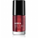 NOBEA Metal Gel-like Nail Polish Geeliefektiga k&uuml;&uuml;nelakk varjund Polish Ruby 6 ml