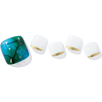 ohora Semi Cured Gel Pedicure Strips P Tide Pool K&uuml;&uuml;nte kleebised jalgadele varjund PD-028 1 tk