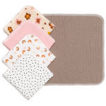 T-TOMI BIO Muslin Napkins salvr&auml;tikud 25 x 25 cm Girl 5 tk