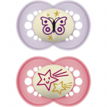 MAM Original Night 16m+ lutt Pink/ Purple 2 tk