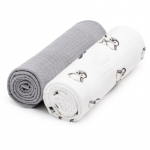 T-TOMI BIO Muslin Diapers riidest m&auml;hkmed Penguin 65x65 cm 2 tk