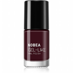 NOBEA Day-to-Day Gel-like Nail Polish Geeliefektiga k&uuml;&uuml;nelakk varjund Almost black #N18 6 ml