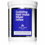 Kallos Coloring Hair Mask Silver Reflex Juuksemask kollaste toonide neutraliseerimiseks 1000 ml