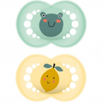 MAM Original 6+ months lutt Mint/ Yellow 2 tk