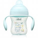Chicco Transition Cup 4m+ treeningkupp k&auml;epidemetega Teal 200 ml
