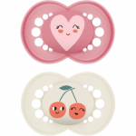 MAM Original 6+ months lutt Pink/ Beige 2 tk