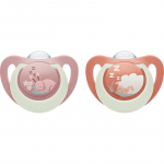 NUK First Choice Night 0-6m lutt Bunny/Sheep 2 cm