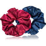 BrushArt Hair Large satin scrunchie set Juuksekummid Red & Blue