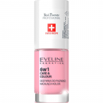 Eveline Cosmetics Nail Therapy Care & Colour K&uuml;&uuml;nepalsam kuus-&uuml;hes varjund Rose 5 ml