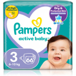 Pampers Active Baby Size 3 &uuml;hekordsed m&auml;hkmed 6-11 kg 66 tk
