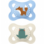 MAM Original 0+m lutt Blue/ Nude 2 tk