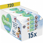 Pampers Harmonie Aqua Paw Patrol Niisked puhastusr&auml;tikud lastele 720 tk