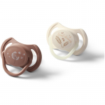 BabyOno Take Care Symmetrical Silicone Soothers lutt Day & Night 18m+ 2 tk