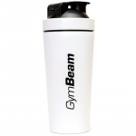 GymBeam Shaker Steel spordi&scaron;eiker v&auml;rv White 750 ml