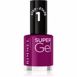 Rimmel Super Gel Geelk&uuml;&uuml;nelakk ilma UV / LED-lampide kasutamiseta varjund 025 Urban Purple 12 ml