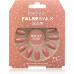 Technic Cosmetics False Nails Stiletto Kunstk&uuml;&uuml;ned Winter Rose 24 tk