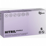Espeon Nitril Sparkle Pearlescent Violet puudrita nitriilkindad suurus S 2x50 tk