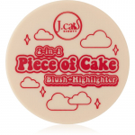 J.Cat Beauty 2 In 1 Piece Of Cake P&otilde;sepuna s&auml;raga varjund Cherry Sweet 12.1 g