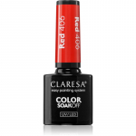 Claresa SoakOff UV/LED Color Rainbow Explosion Geelk&uuml;&uuml;nelakk varjund RED 406 5 g